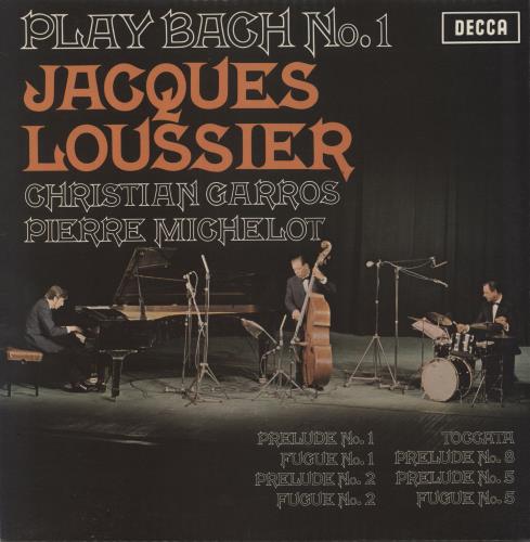 Jacques Loussier Play Bach No. 1 vinyl LP album (LP record) UK JCQLPPL833544