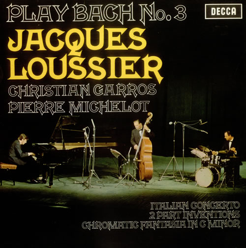 Jacques Loussier Play Bach No. 3 vinyl LP album (LP record) UK JCQLPPL538030