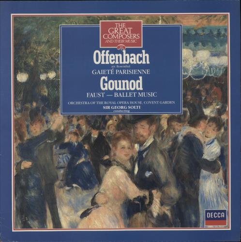 Jacques Offenbach Gaite Parisienne / Faust - ballet music vinyl LP album (LP record) UK J4GLPGA876057