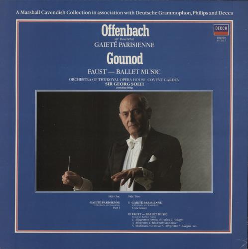 Jacques Offenbach Gaite Parisienne / Faust - ballet music vinyl LP album (LP record) UK J4GLPGA876057