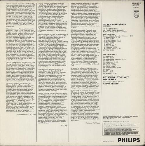 Jacques Offenbach Offenbach: Gat Parisienne vinyl LP album (LP record) Dutch J4GLPOF874955