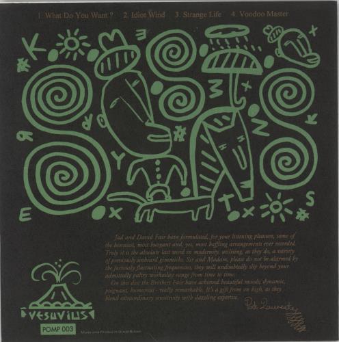 Jad And David Fair Jad & David Fair 7" vinyl single (7 inch record / 45) UK 8AG07JA855696