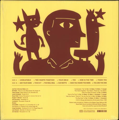 Jad Fair Yes - Red Vinyl + Shrink vinyl LP album (LP record) US JDRLPYE738838