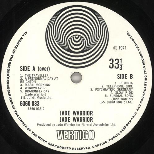 Jade Warrior Jade Warrior vinyl LP album (LP record) UK JADLPJA257622