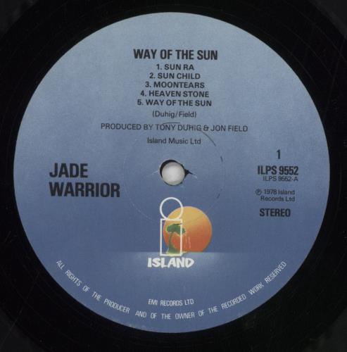 Jade Warrior Way Of The Sun vinyl LP album (LP record) UK JADLPWA261046