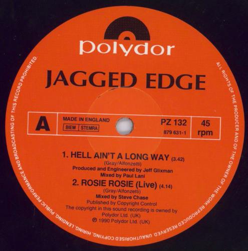 Jagged Edge (Rock) Hell Ain't A Long Way 12" vinyl single (12 inch record / Maxi-single) UK JGG12HE399029