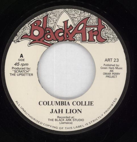 Jah Lion Columbia Collie 7" vinyl single (7 inch record / 45) Jamaican ION07CO854882