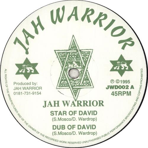 Jah Warrior Star Of David/ Vampire 12" vinyl single (12 inch record / Maxi-single) UK Q8I12ST712270