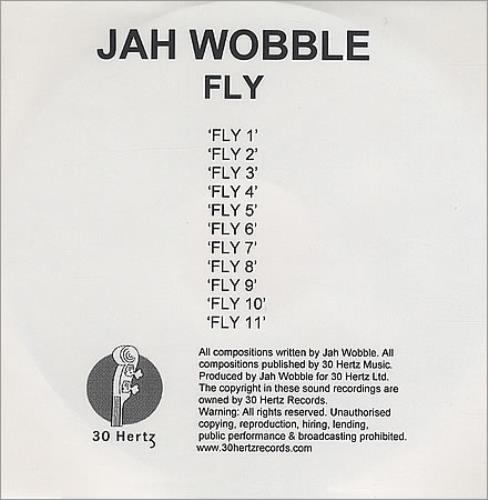 Jah Wobble Fly CD-R acetate UK JAHCRFL236432