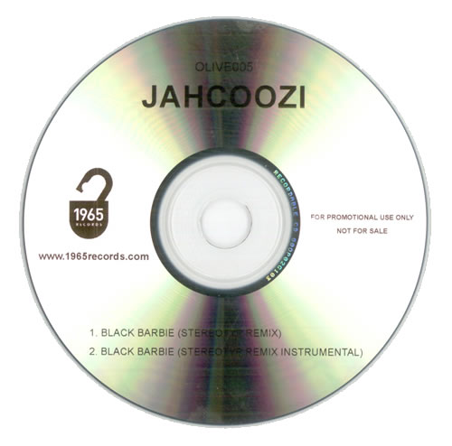 Jahcoozie Black Barbie CD-R acetate UK JHZCRBL516885