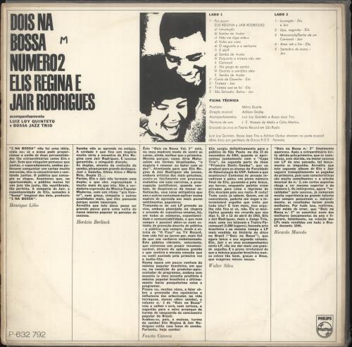 Jair Rodrigues Dois Na Bossa N�mero 2 vinyl LP album (LP record) Brazilian 0DILPDO735911