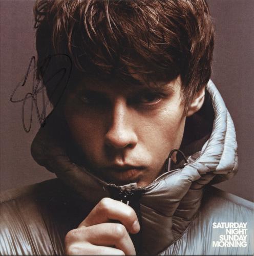 Jake Bugg Saturday Night Sunday Morning - Opaque White Vinyl Indie Exclsuive - Autographed vinyl LP album (LP record) UK KXKLPSA876531
