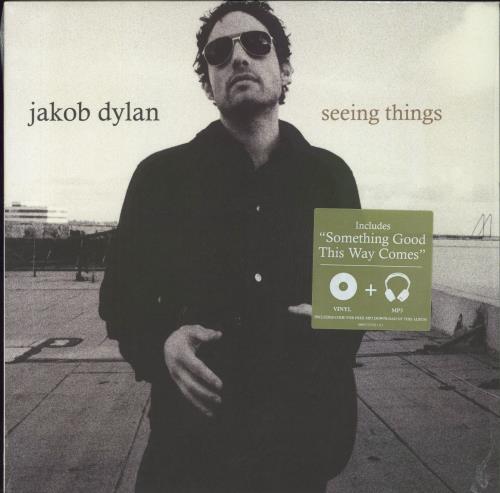 Jakob Dylan Seeing Things + Hype Sticker vinyl LP album (LP record) US JB9LPSE798390