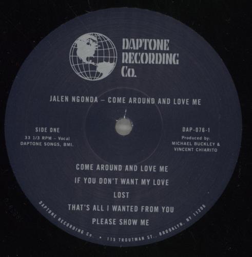 Jalen Ngonda Come Around And Love Me vinyl LP album (LP record) US -FXLPCO888003