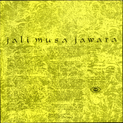 Jali Musa Jawara Fote Mogoban vinyl LP album (LP record) UK J3WLPFO519692