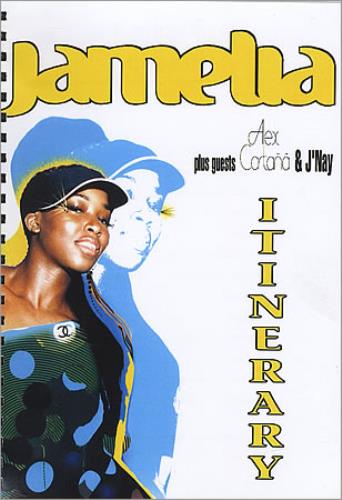 Jamelia Tour Itinerary Itinerary UK JIABKTO404061