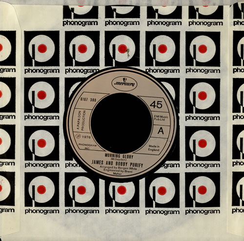 James And Bobby Purify Morning Glory 7" vinyl single (7 inch record / 45) UK J+B07MO574086