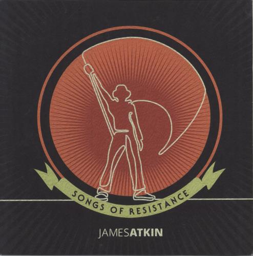 James Atkin Songs Of Resistance + Signed postcard vinyl LP album (LP record) UK 3APLPSO787548