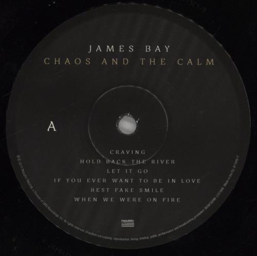 James Bay Chaos And The Calm vinyl LP album (LP record) UK K68LPCH694512