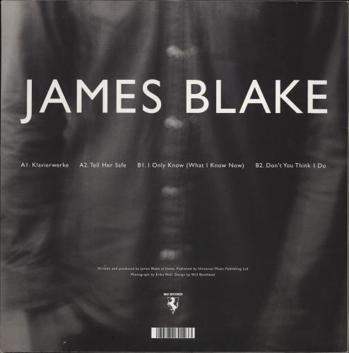 James Blake Klavierwerke EP 12" vinyl single (12 inch record / Maxi-single) UK J4612KL780710