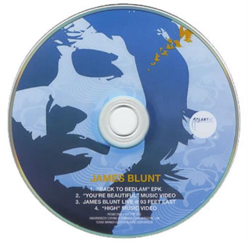 James Blunt Back To Bedlam CD single (CD5 / 5") US BU1C5BA356589