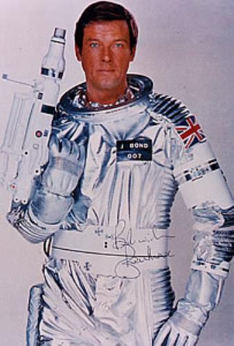 James Bond Autographed Space Suit Photograph photograph UK JBDPHAU259582