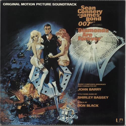 James Bond Diamonds Are Forever - EX vinyl LP album (LP record) UK JBDLPDI728849