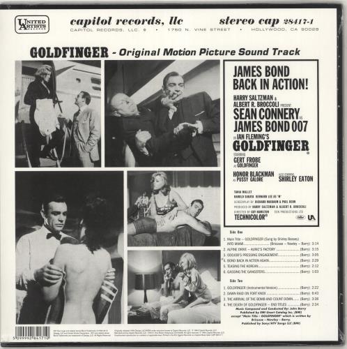 James Bond Goldfinger - 180gm Vinyl - Sealed vinyl LP album (LP record) UK JBDLPGO585696