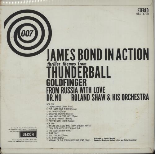 James Bond James Bond In Action vinyl LP album (LP record) UK JBDLPJA670565