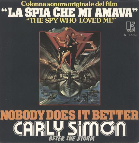 James Bond La Spia Che Mi Amava 7" vinyl single (7 inch record / 45) Italian JBD07LA728857