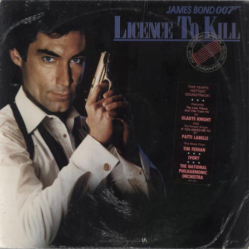 James Bond Licence To Kill vinyl LP album (LP record) US JBDLPLI818293