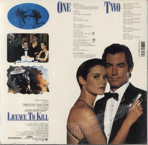 James Bond Licence To Kill vinyl LP album (LP record) US JBDLPLI818293