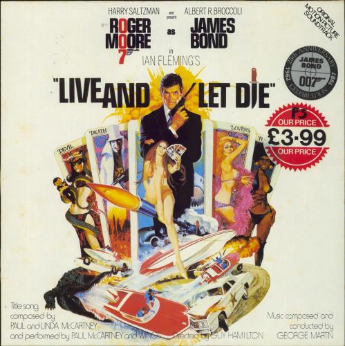 James Bond Live And Let Die vinyl LP album (LP record) UK JBDLPLI189789