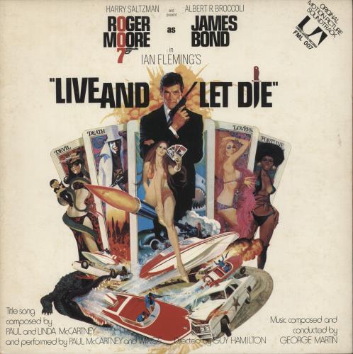 James Bond Live And Let Die vinyl LP album (LP record) Japanese JBDLPLI884593