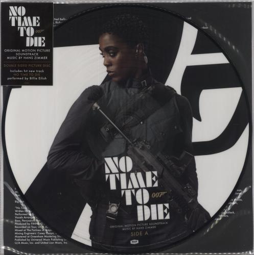 James Bond No Time To Die picture disc LP (vinyl picture disc album) UK JBDPDNO860362