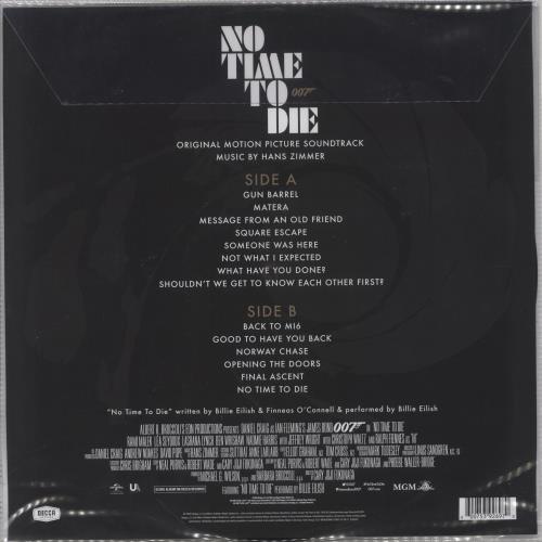 James Bond No Time To Die picture disc LP (vinyl picture disc album) UK JBDPDNO860362