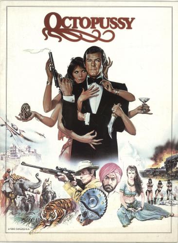 James Bond Octopussy tour programme UK JBDTROC697338