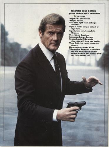 James Bond Octopussy tour programme UK JBDTROC697338
