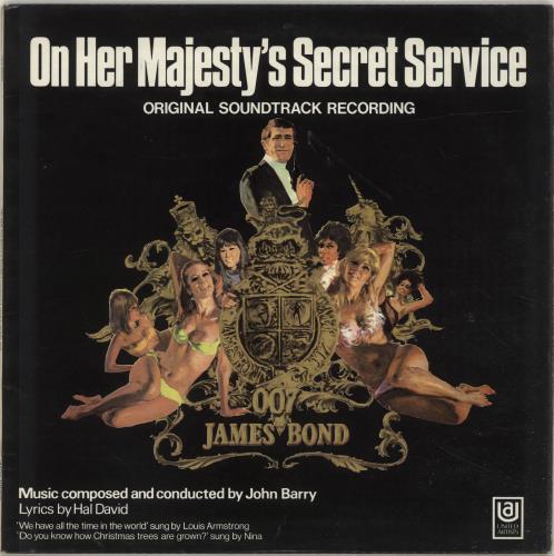 James Bond On Her Majesty's Secret Service - VG vinyl LP album (LP record) UK JBDLPON698684
