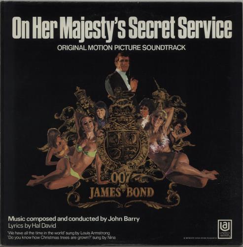 James Bond On Her Majesty's Secret Service vinyl LP album (LP record) US JBDLPON244452