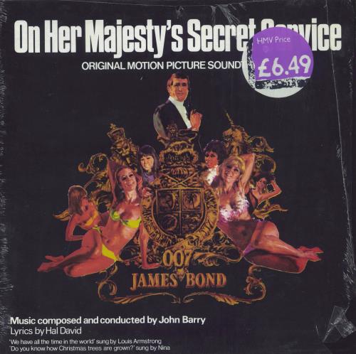 James Bond On Her Majesty's Secret Service vinyl LP album (LP record) Italian JBDLPON808493
