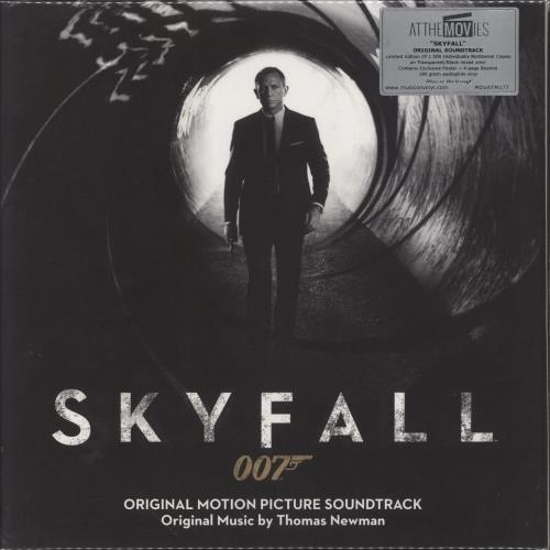 James Bond Skyfall - 10th Anniversary Edition - Transparent & Black Mixed Vinyl + Poster 2-LP vinyl record set (Double LP Album) UK JBD2LSK858235