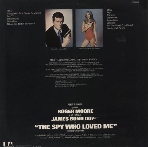 James Bond The Spy Who Loved Me vinyl LP album (LP record) UK JBDLPTH292663