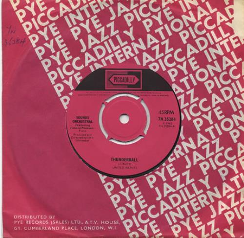 James Bond Thunderball 7" vinyl single (7 inch record / 45) UK JBD07TH405571