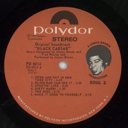 James Brown Black Caesar vinyl LP album (LP record) US JMBLPBL891617
