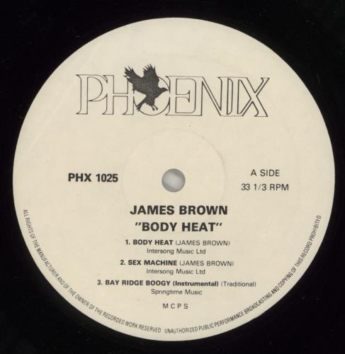 James Brown Bodyheat vinyl LP album (LP record) UK JMBLPBO882253