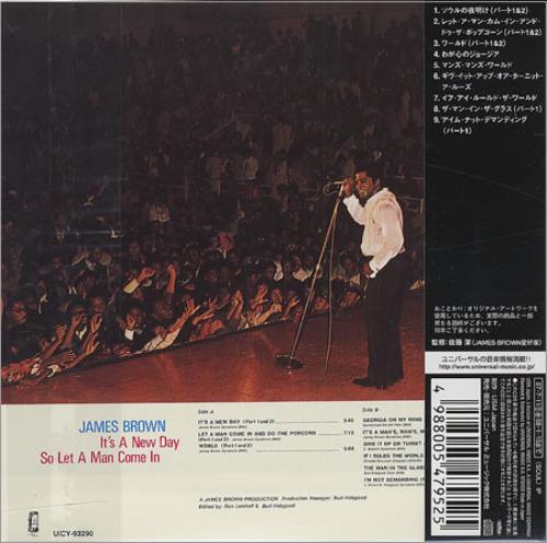 James Brown It's A New Day - Let A Man Come In CD album (CDLP) Japanese JMBCDIT404417