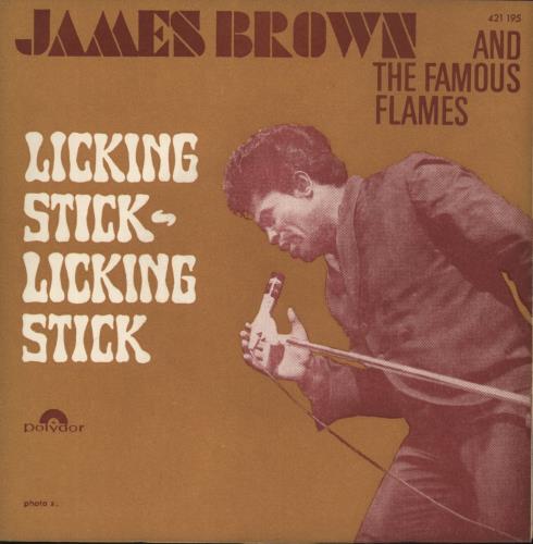 James Brown Licking Stick Licking Stick Part 1 7" vinyl single (7 inch record / 45) French JMB07LI889018