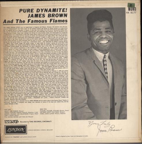 James Brown Pure Dynamite vinyl LP album (LP record) UK JMBLPPU783961