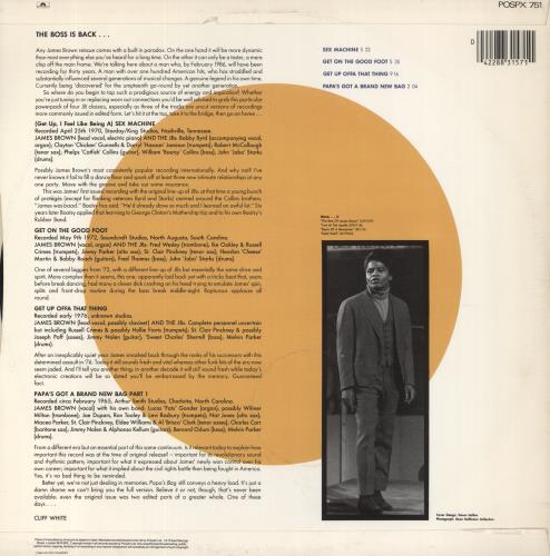 James Brown Sex Machine 12" vinyl single (12 inch record / Maxi-single) UK JMB12SE18653